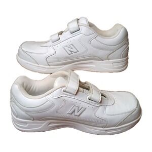 NB-New‎ Balance 576 WALKING DSL Hook and Loop White SNEAKERS Shoes Sz 9 2E #1300